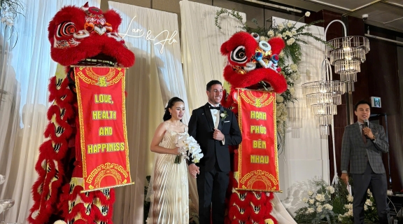BIỂU DIỄN MÚA LÂN ĐÁM CƯỚI TẠI KHÁCH SẠN LOTTE SÀI GÒN - QUẬN 1